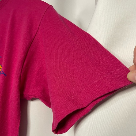 VTG 80s Jerzees by Russell single stitch Safeplace Family Walk & Run tee sz M - Picture 2 of 10